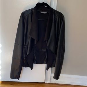 Bagatelle Women's Open Front Faux Leather Jacket